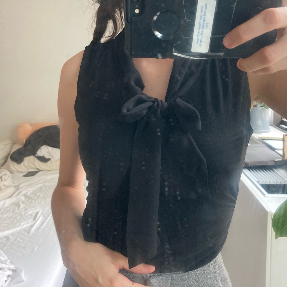 White House black market office blouse - xs petite